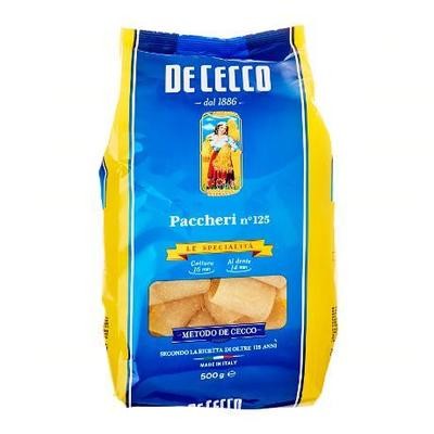 DE CECCO PACCHERI NO.125 - 500g DE CECCO PACCHERI NO.125 - 500g