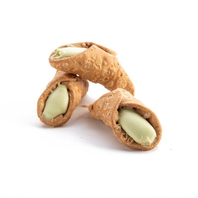 CANNOLI SICILIANI WITH PISTACCHIO - 1.5kg (50apx) CANNOLI SICILIANI WITH PISTACCHIO - 1.5kg (50apx)