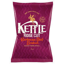 KETTLE RIDGE CUT BBQ BEEF - 18x40g KETTLE RIDGE CUT BBQ BEEF - 18x40g