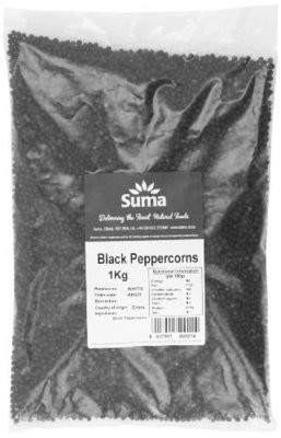 WHOLE BLACK PEPPERCORNS - 1kg