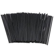 8&quot; BIODEGRADABLE BLACK STRAWS - x250