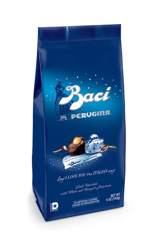 10 PIECE BACI DARK CHOCOLATES BAG - 125g