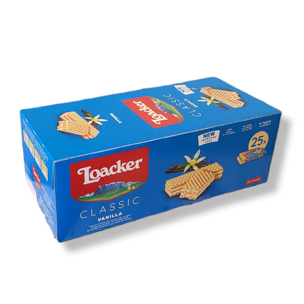 LOACKER VANILLA WAFER COUNTER DISPLAY - 25x45g