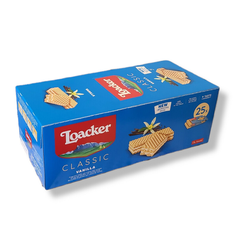 LOACKER VANILLA WAFER COUNTER DISPLAY - 25x45g