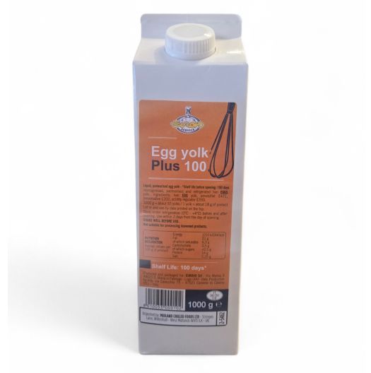 Eurovo liquid egg yolk 1kg pasteurised egg yolks ready to use
