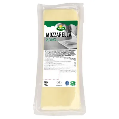 Arla Pro Mozzarella Block – 2.3kg Professional Pizza Cheese Arla Pro Mozzarella Block – 2.3kg Professional Pizza Cheese