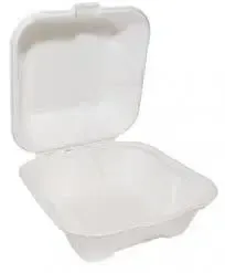 500x BAGASSE LARGE BURGER BOX GL7BB