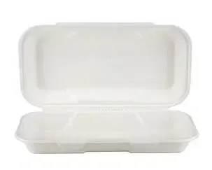 500x BAGASSE TAKE AWAY BOX GL9FC
