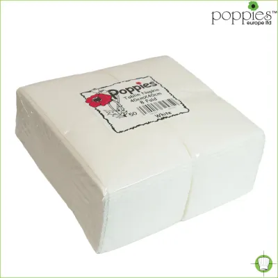 40cm 2PLY 8 FOLD FOLDED NAPKINS SERVIETTES - 2000  *brand may differ from Picture*