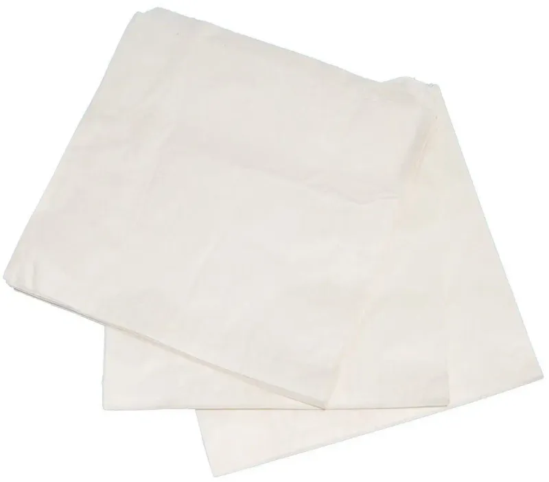 10"  WHITE STRUNG KRAFT BAG - 1000