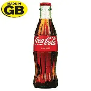 GB COCA COLA COKE GLASS BOTTLES - 24x330ml