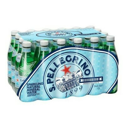 San Pellegrino 500ml plastic bottles sparkling mineral water 24 pack Italian water