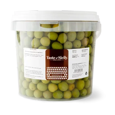 SICILIAN NOCELLARA DEL BELICE OLIVES - 5kg (3kg Net)