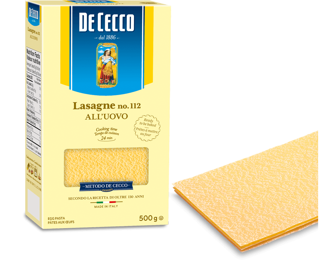 DE CECCO LASAGNE ALL'UOVO NO.112 - 500g