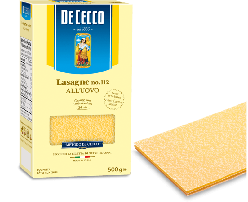 DE CECCO LASAGNE ALL'UOVO NO.112 - 500g