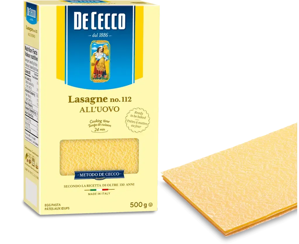 DE CECCO LASAGNE ALL'UOVO NO.112 - 500g