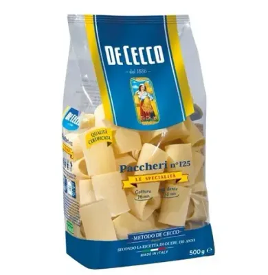 DE CECCO PACCHERI NO.125 - 500gr DE CECCO PACCHERI NO.125 - 500gr