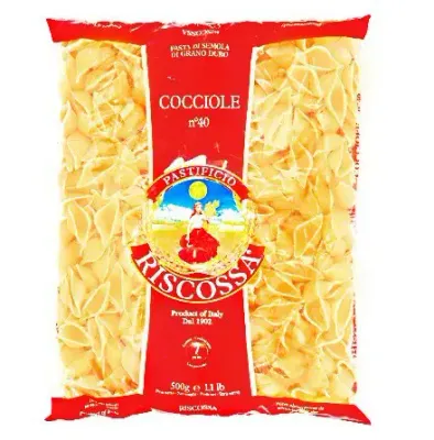 RISCOSSA COCCIOLE PASTA ( CONCHIGLIE) - EXCESS STOCK RISCOSSA COCCIOLE PASTA ( CONCHIGLIE) - EXCESS STOCK