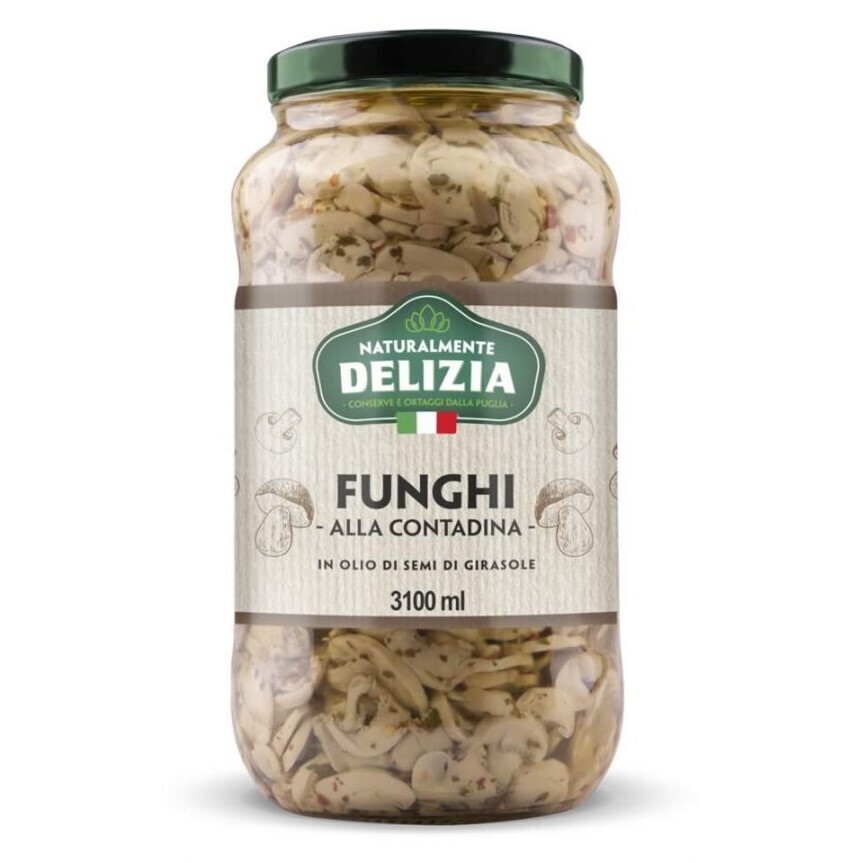 FUNGHI CHAMPIGNONS ALLA CONTADINA - 3.1kg Delizia