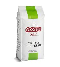 6x1kg CARRARO CREMA ESPRESSO COFFEE BEANS