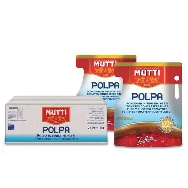 MUTTI POLPA FINELY CHOPPED TOMATOES - 2x5kg (pouch)
