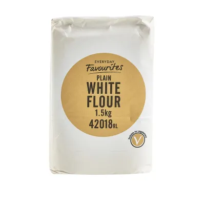 PLAIN WHITE FLOUR - 6x1.5kg PLAIN WHITE FLOUR - 6x1.5kg