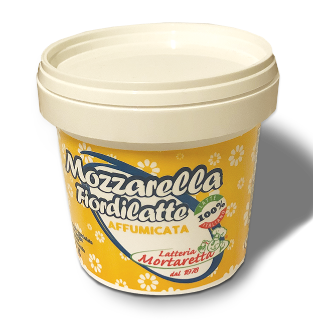 Latteria Mortaretta smoked scamorza mozzarella 250g cheese in water