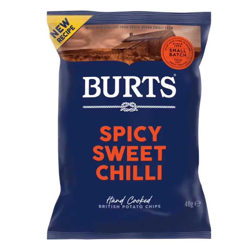 BURTS SPICY SWEET CHILLI CRISPS - 20x40gr
