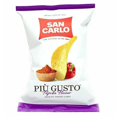 SAN CARLO PIU GUSTO VIVACE POTATO CRISPS PAPRIKA &amp; CHILLI - 20x50g