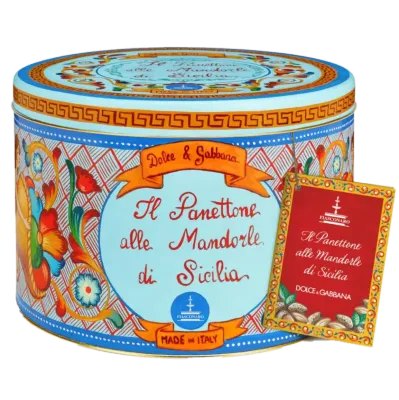Dolce &amp; Gabbana Panettone alle Mandorle di Sicilia – Blue Tin – 1kg
