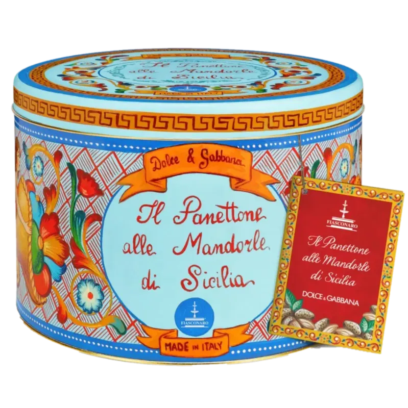 Dolce &amp; Gabbana Panettone alle Mandorle di Sicilia – Blue Tin – 1kg
