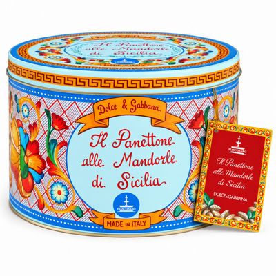 Dolce &amp; Gabbana Almond Panettone – Blue Tin – 1kg