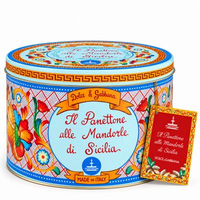 Dolce &amp; Gabbana Almond Panettone – Blue Tin – 1kg