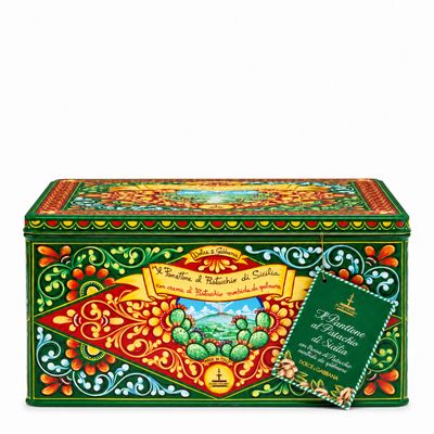 Dolce &amp; Gabbana Panettone al Pistacchio di Sicilia 800g – Gift Set GREEN (800g Panettone + 200g Pistachio Cream + Knife + Gift Bag)