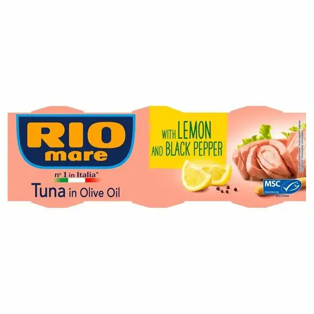 RIO MARE TUNA WITH LEMON AND PEPPER - 3x80gr