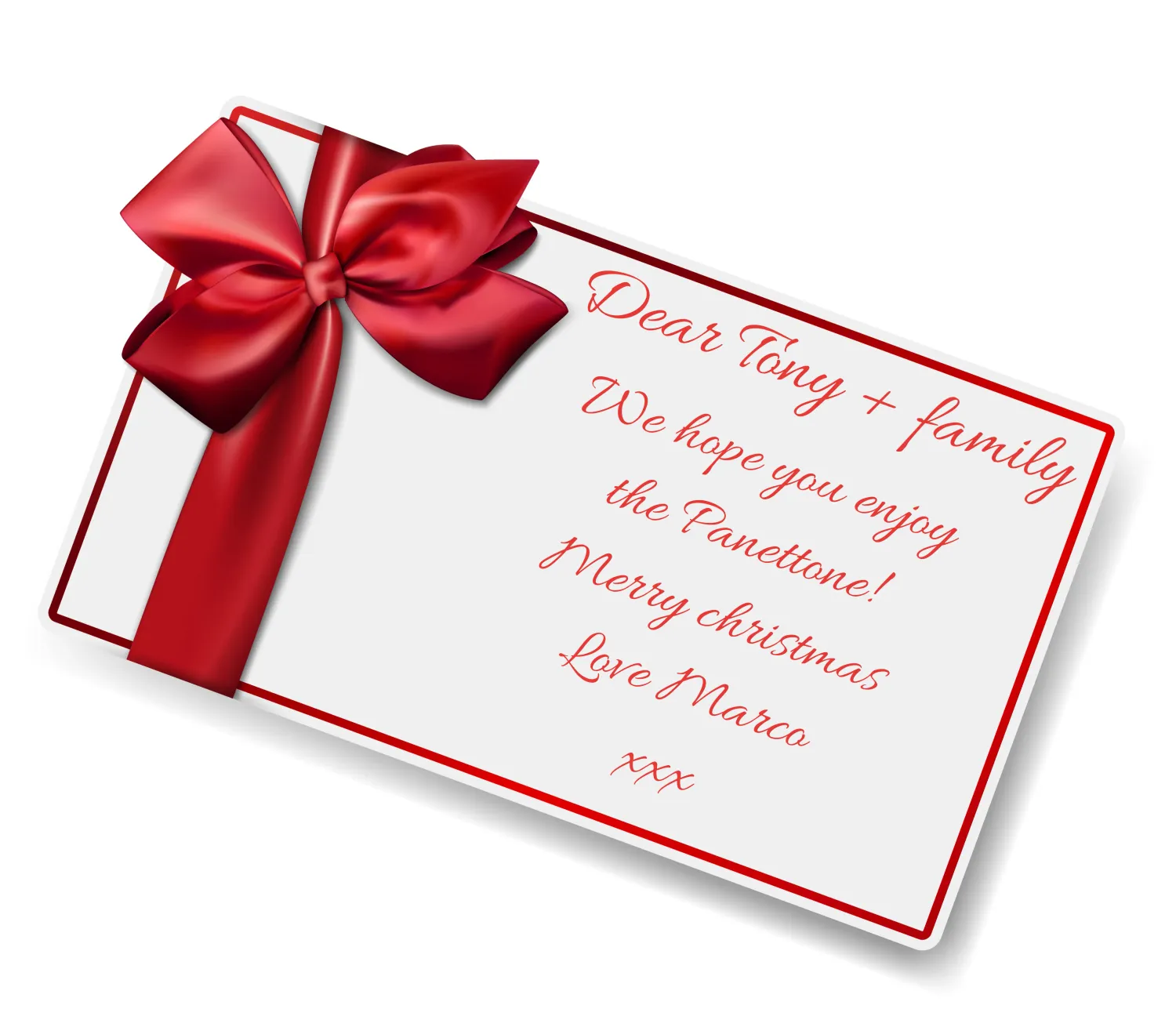 Personalised Gift Tag