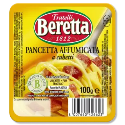 Beretta Pancetta Affumicata Cubetti – 100g