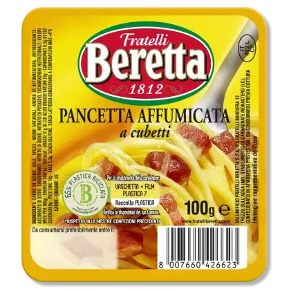 Beretta Pancetta Affumicata Cubetti – 100g