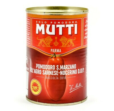 MUTTI SAN MARZANO D.O.P PEELED TOMATOES - 6x400gr