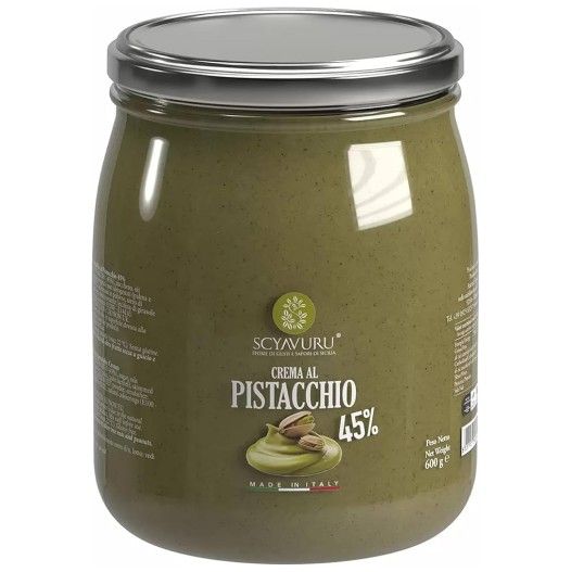 pistachio cream jar 600g Scyavuru premium pistachio spread
