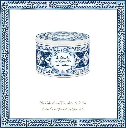 Dolce &amp; Gabbana La Colomba al Mandarino – 100g Sicilian Mandarin Easter Cake (Blue Tin Gift Edition)