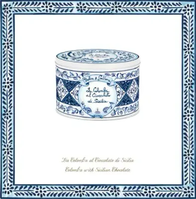 Dolce &amp; Gabbana La Colomba al Mandarino – 100g Sicilian Mandarin Easter Cake (Blue Tin Gift Edition)
