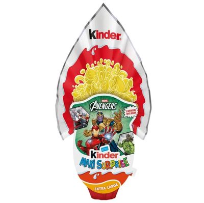 Kinder Gran Sorpresa Giant Easter Egg “Marvel Avengers” – 320g Milk Chocolate Egg with Surprise Toy