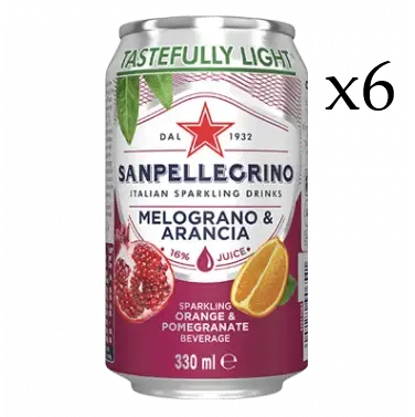 *RETAIL PACK* SAN PELLEGRINO MELOGRANO &amp; ARANCIA  - 12x330ml