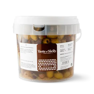 MARINATED MIXED OLIVES - 3kg (1.5kg Net)