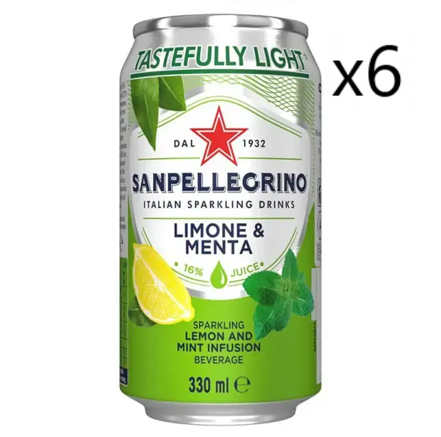 *RETAIL PACK* SAN PELLEGRINO LEMON &amp; MINT - 12x330ml