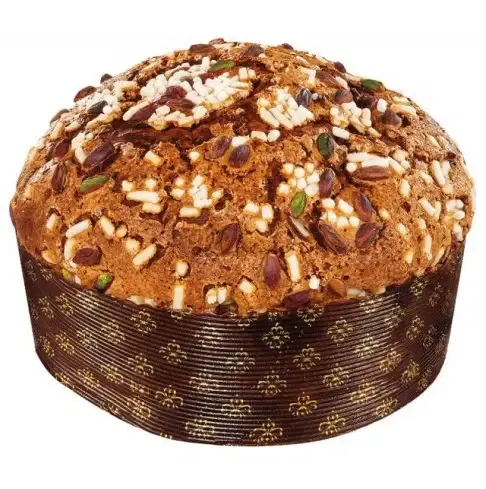 Fiasconaro Panettone Ananas, Albicocca e Pistacchio Hat Box – 1kg (Gift Bag Included)