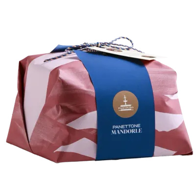 Fiasconaro Panettone Mandorle Hand Wrapped – 750g (Gift Bag Included)