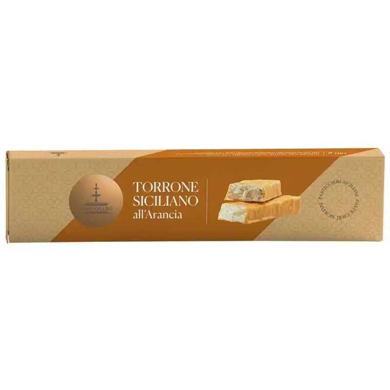 TORRONE SICILIANO ARANCIA - Fiasconaro 150gr