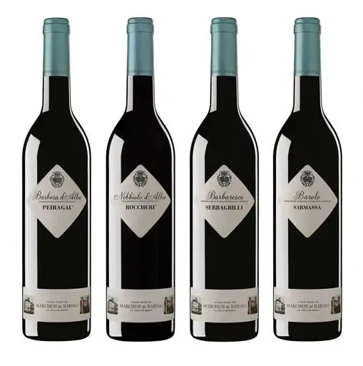 EMOZIONI 4 BOTTLE GIFT SET + DECANTER + APRON - Marchesi di Barolo